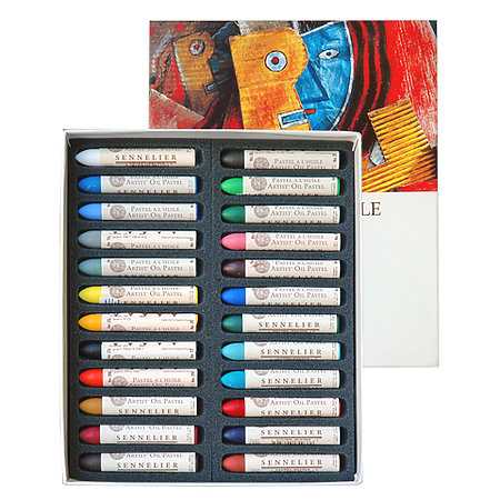 Sennelier Oil Pastels Cardboard Box Set Assorted Colors (Set of 48