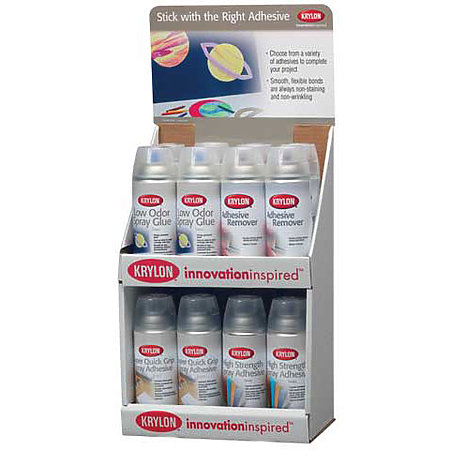 Spray Adhesives Countertop Assortment Display Art Supply Catalog