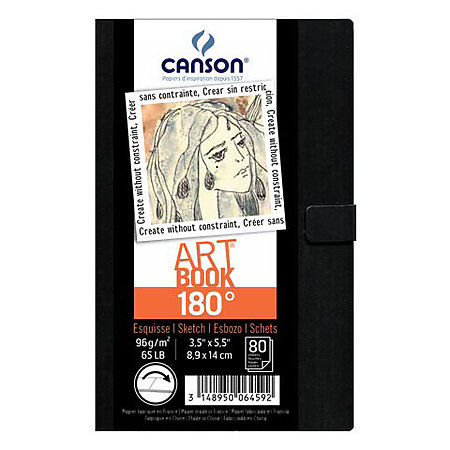 Canson Fanboy Comic-Manga Hard Cover Wire-Bound Sketch Book - 8.5x11 80  Sheet Book