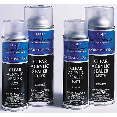 Plaid Clear Acrylic Sealer Aerosol Spray, 6 oz, Matte