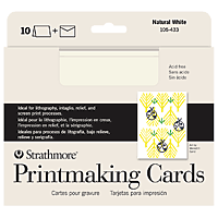 Strathmore Creative Cards Full Size Fluorescent White with Deckle 100/PKG