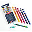 6-pen .3 color set - yellow, red, pink, purple, blue, green